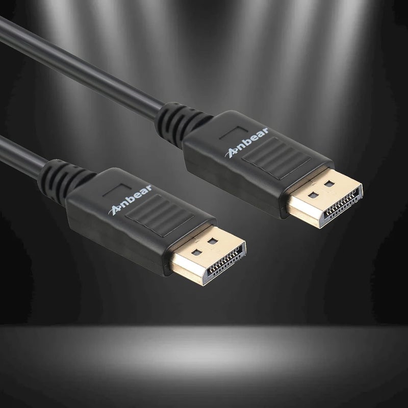 Anbear DisplayPort to Displayport Cable 6 Feet, Gold Plated Display Port to Display Port Cable 4K@60HZ Resolution(Male to Male) for DisplayPort Enabled Desktops and Laptops to Displays (2 Pack) - Image 2